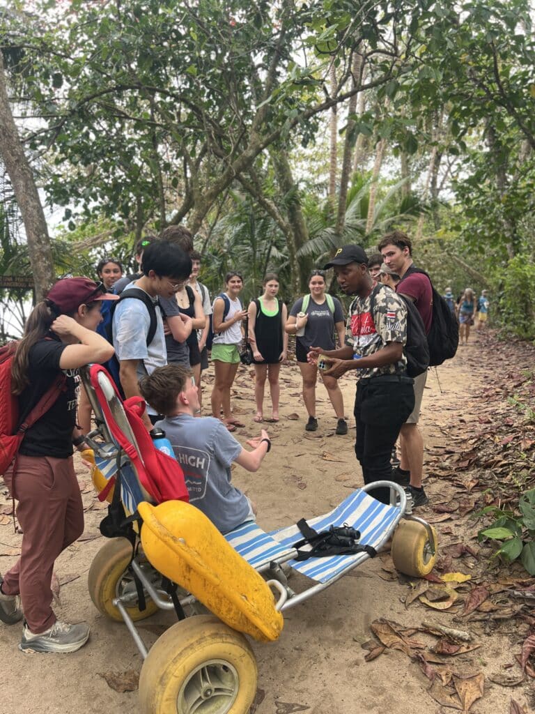 group on trail